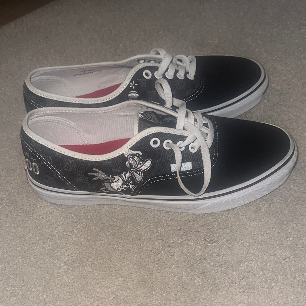 Disney100 Anniversary Men's  Vans Black and White Disney Shoes - Picture 4 of 11